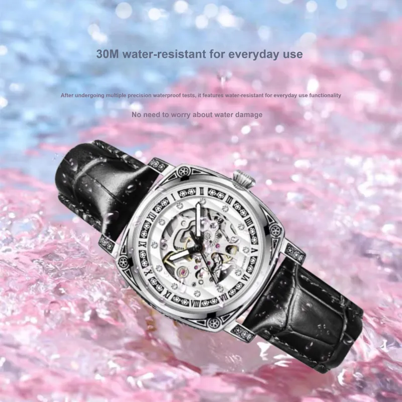 DAYBIRD Automatic Mechanical Movement Watch Men's Watches White Dial-1