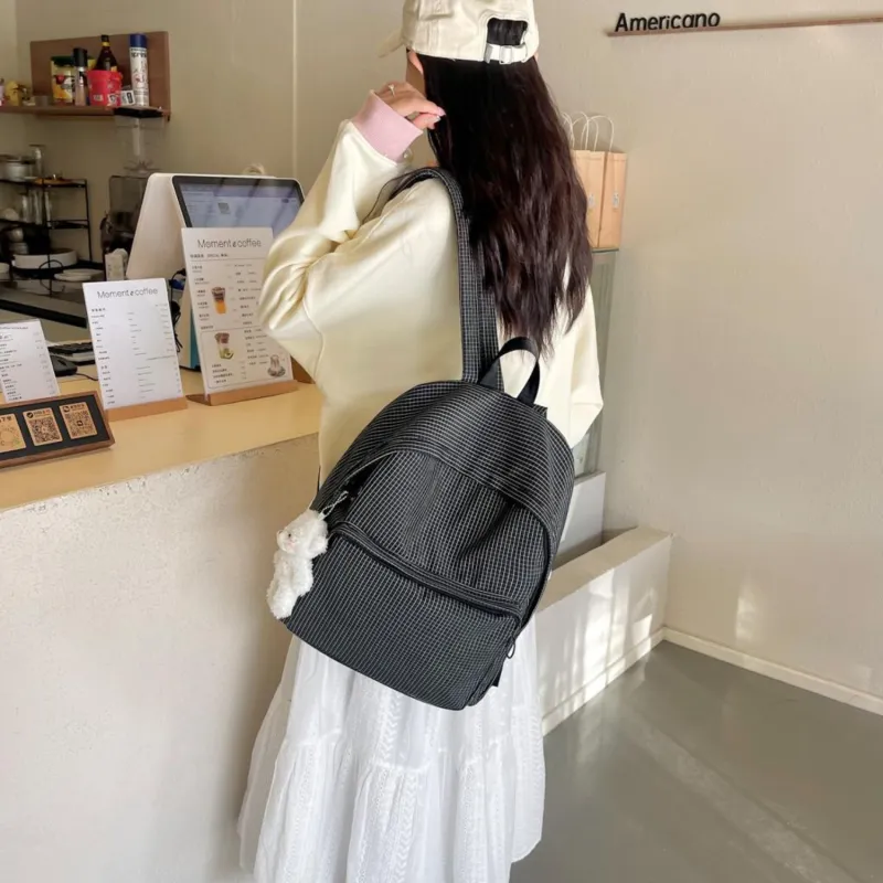 TAKI Nylon Backpack Medium Size Unisex-2