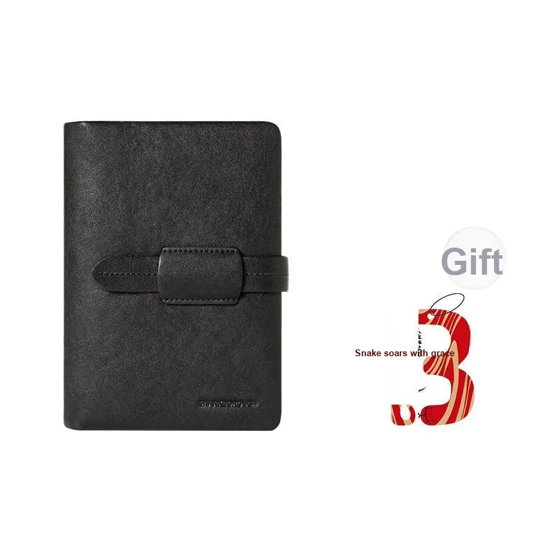 Sharkborough Cow Leather Wallet, Passport Holder, Coin Purse, Card Holder Regular Men's Black