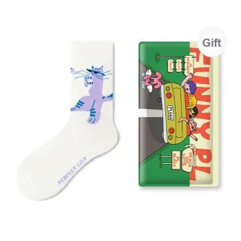 PL Mid Calf Socks Unisex Shopping Bag 1 Pack