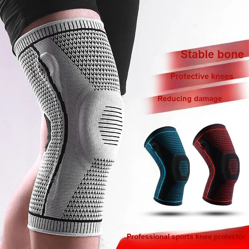 TMT Running Mountaineering Cycling Basketball Fitness Unisex Nylon Elastane Silicone Knee Pads-1