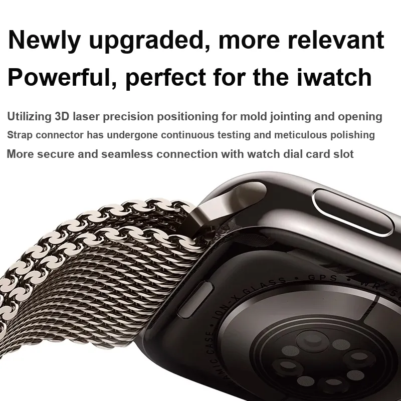 IWabcertoo Apple Compatibility Watch Band Metal-13