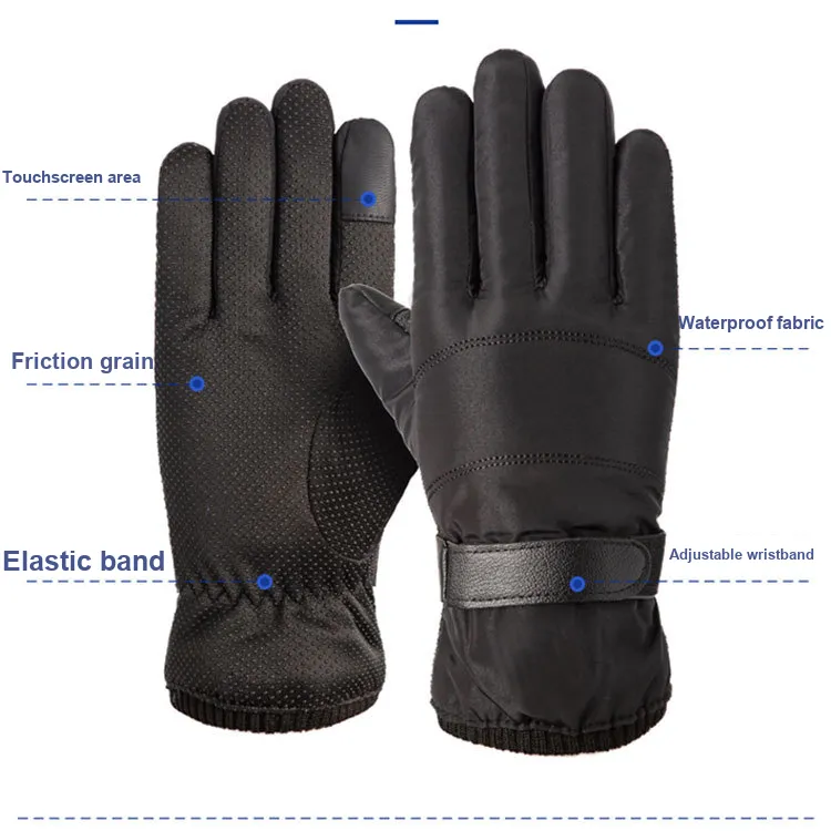 TANLU Ski Gloves Insulated For Cold Weather Outdoor Gloves Unisex-3