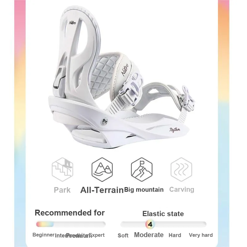 NITRO Single Snowboard Ski Bindings-2