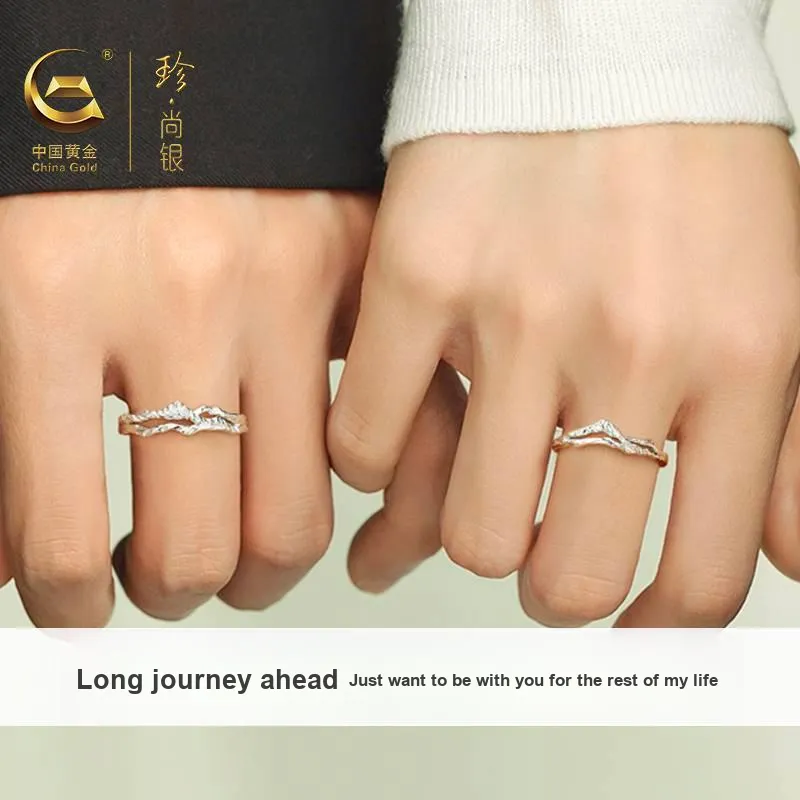 ZSY Silver 925 Ring Couple Rings Unisex-3