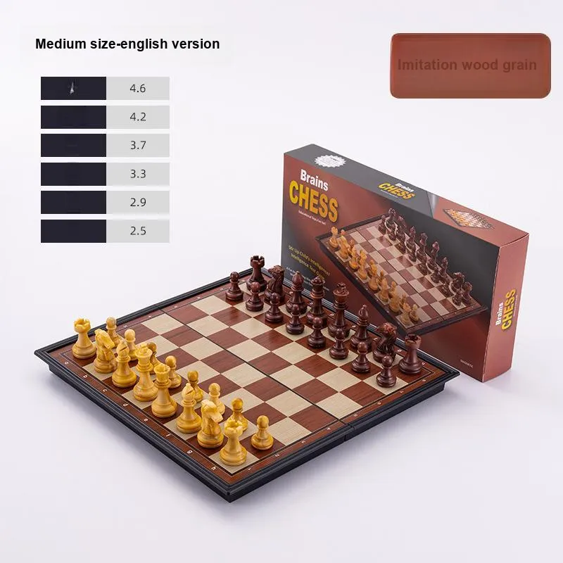 Gollum Magnetic Chess, Foldable Convenient Storage Magnetic Entertainment Board Games-7