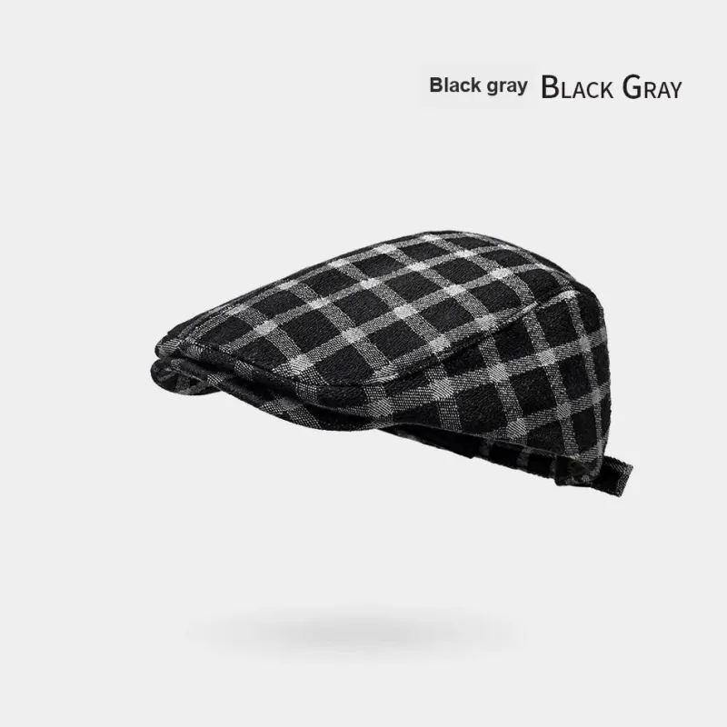 STUFFER Preppy Style Mini Beret Summer Lightweight Casual Versatile Painter Beret Women's-3