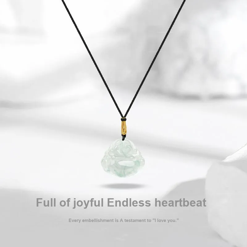 JUICY GRAPE African Emerald Jade Necklaces Unisex-2