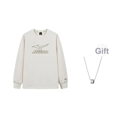 Mizuno Толстовка Мужская Бежевая Желтая С ожерельем