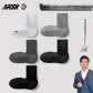 Men's Crew Socks 5 Pack Box Included (1 White, 1 Light Gray, 1 Medium Gray, 1 Dark Gray, 1 Black)