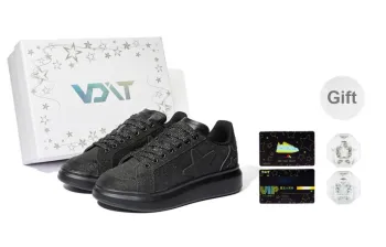 VOIT Skateboard Shoes Unisex Low Top Starlight Black