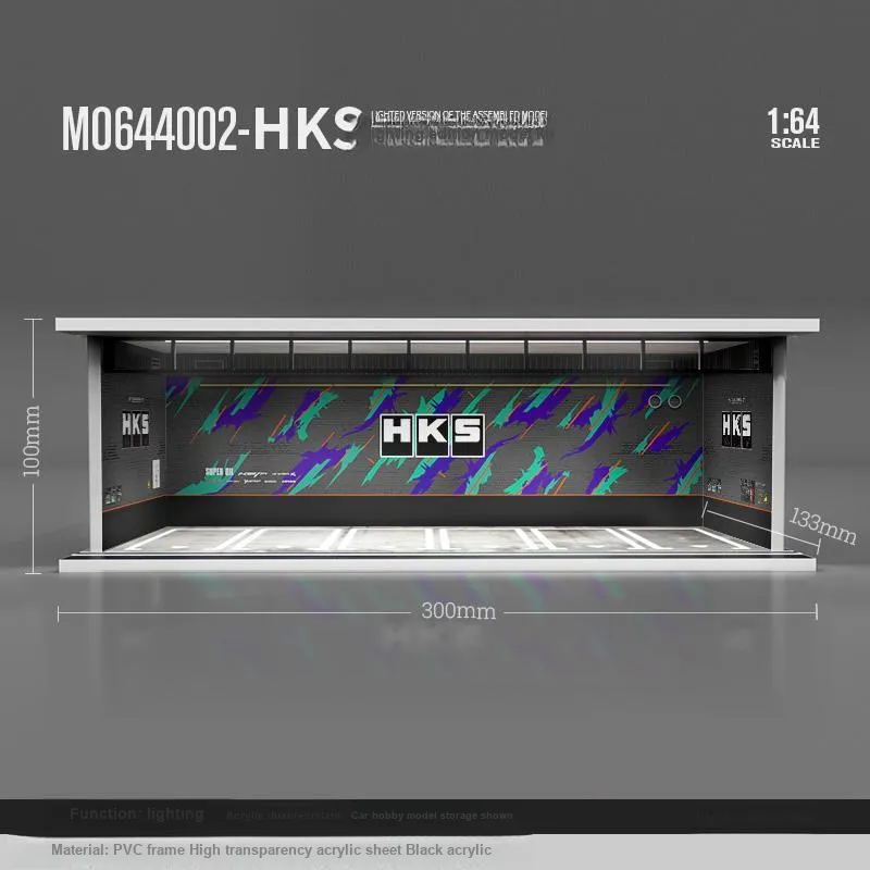 Kavi Garage Scenario 1/64 Simulation Alloy Car Model Accessories-3