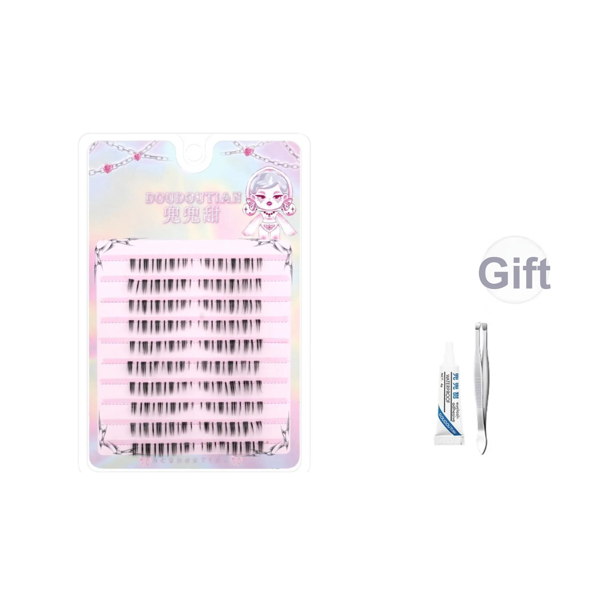 DOUDOUTIAN Blood Бабочка Upside Пуховые куртки Накладные ресницы