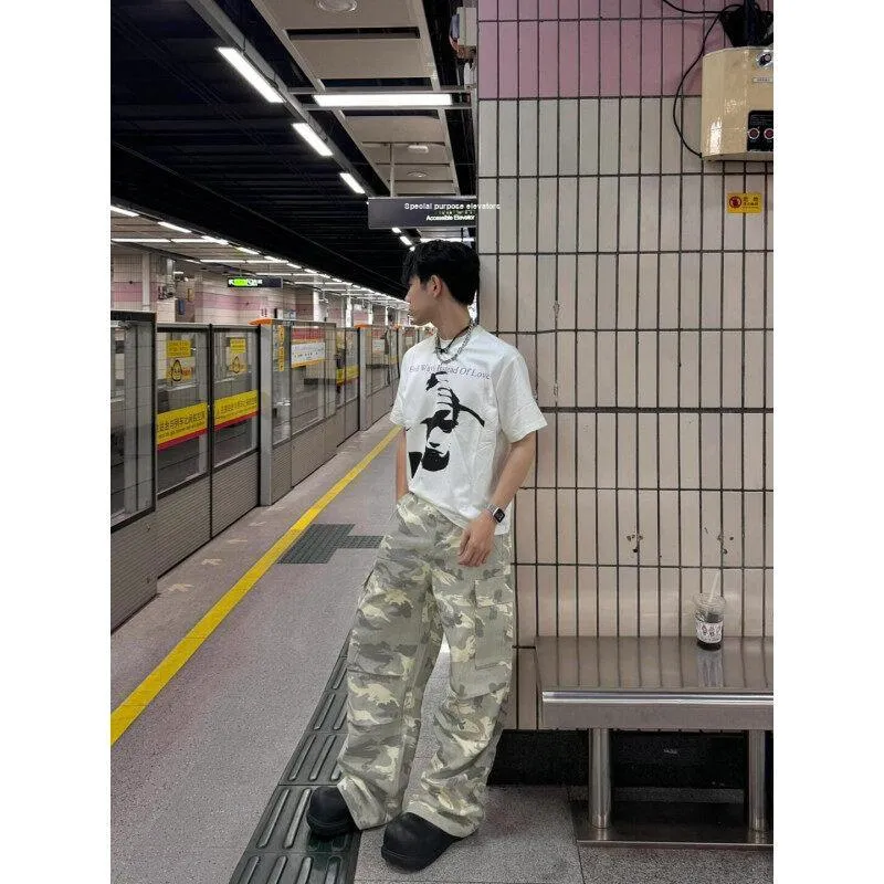 KLAMMKICKS Casual Pants Unisex Snow Camouflage-2