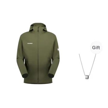 MAMMUT Macun 2.0 SO Jackets Coats Unisex Swamp Comes With Necklace