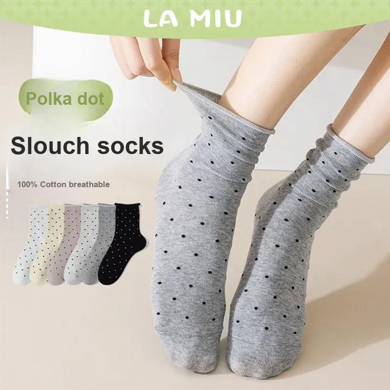 Lan Miao Mid Calf Socks Women's Shopping Bag Combo Set-13