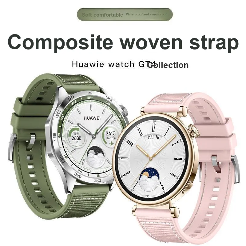 IWabcertoo Watch Band Huawei Compatibility Nylon Material-1