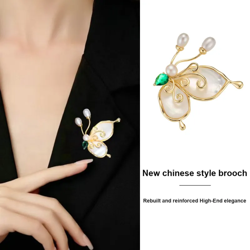 Taste The Color Pearl Brooches Women's-1