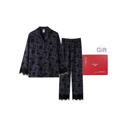 MEITENG Комплект Женский Синий Фиолетовый