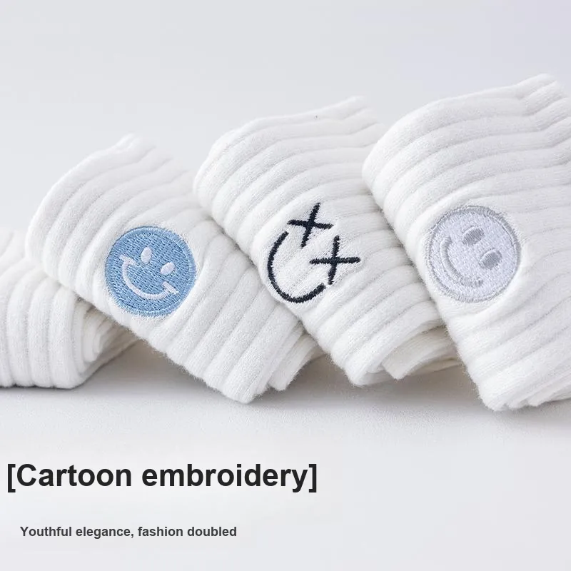 MIIOW Mid Calf Socks Unisex 5 Pack-2