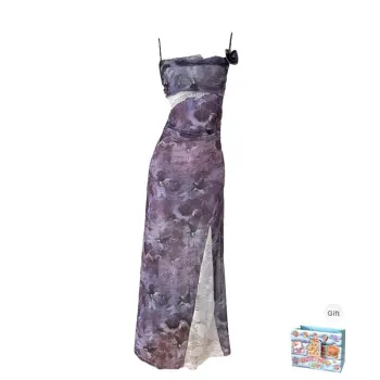 BRASS SCOUT Slip Dresses Women's Purple Dress Shopping Bag