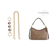 Brown 3C+Decorative Chain 47cm-Gold-Tone