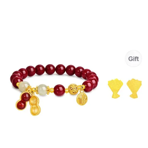 JINLIUFUJIXIANG Cinnabar Bracelets Unisex