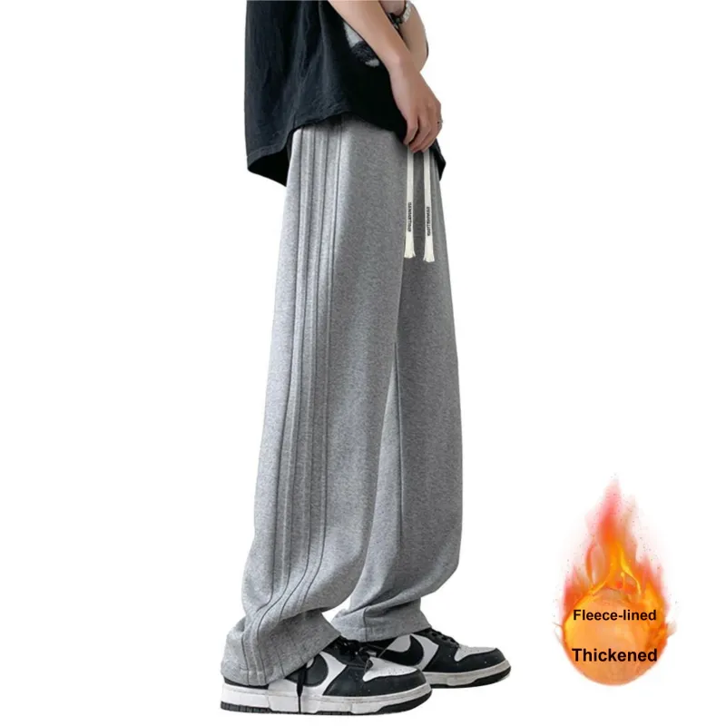 DANGERTIGER Knitted Sports Pants Unisex Gray-7