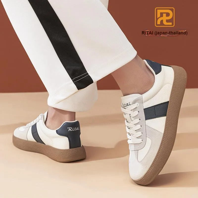 Ritai Anti Slip Wear Resistant Low Top Skateboard Shoes Men's-6