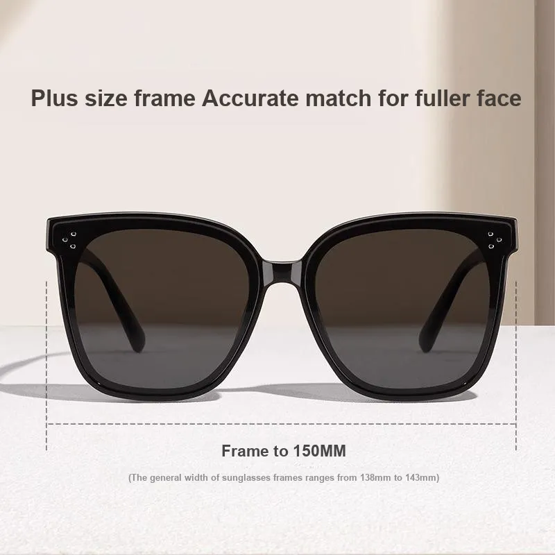 LASHION TR/Memory Plastic Plate Frame Square Sunglasses Unisex-1