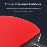 [Professional]Short Handle Penhold Grip*2+Original Thickened Racket Bag+3 Pcs Competition Exclusive Shuttlecocks