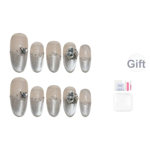 SHANGSHIQIN Мягкий Модный Осветляющий Сверкающий Глиттер для Ногтей 20 мм Овал Телесный Градиент