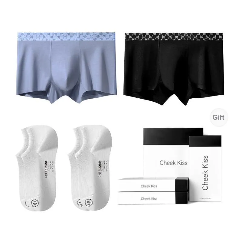 Cheekkiss Underpants Men's Gift Box Of 2 Strips-11