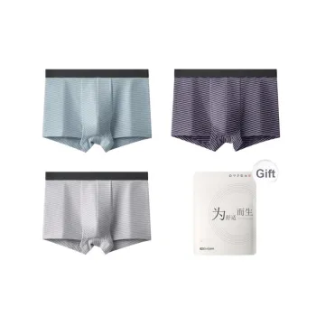 Red Bean Underpants Men's Shopping Bag 3 Pack