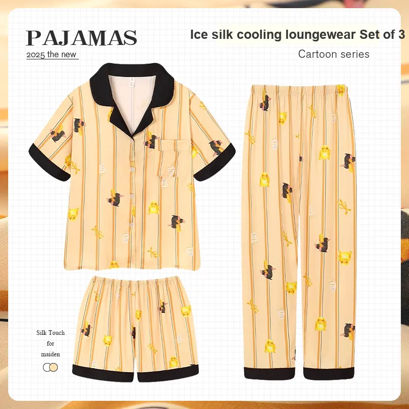 O'MESIK Pajama Set Women's Yellow-1