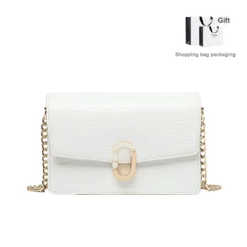 TUCANO PU Chain Bag Shoulder Bag Crossbody Bag Small Size Women's Ecru
