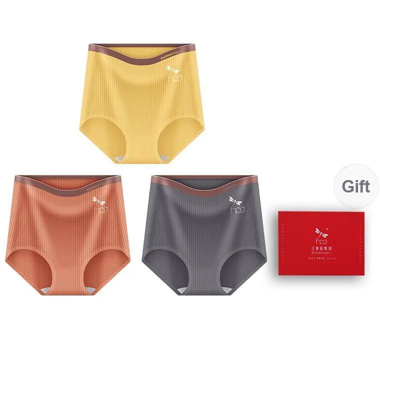 RED DRAGONFLY Cotton Panties Women's 3 Pack Gift Box Set-9