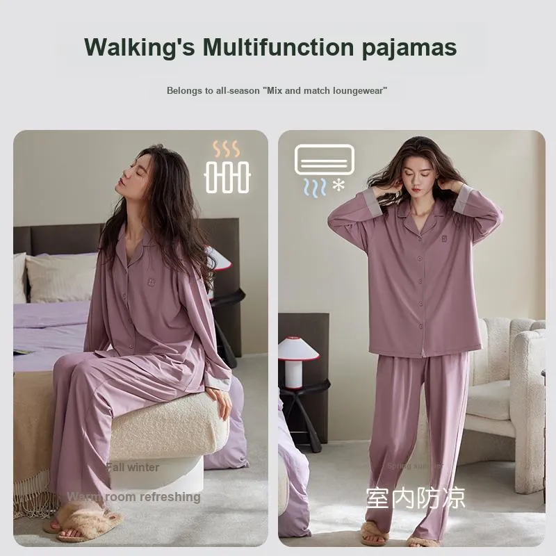 Xuan Liang Pajama Set Women's Dusty Purple-2
