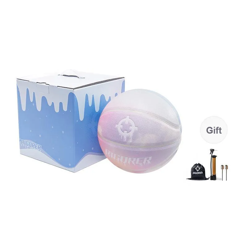 RIGORER Cloud Gradient Series PU Basketball Cloudy Gradient Color Changing Size 7 Ball Training Unisex-6
