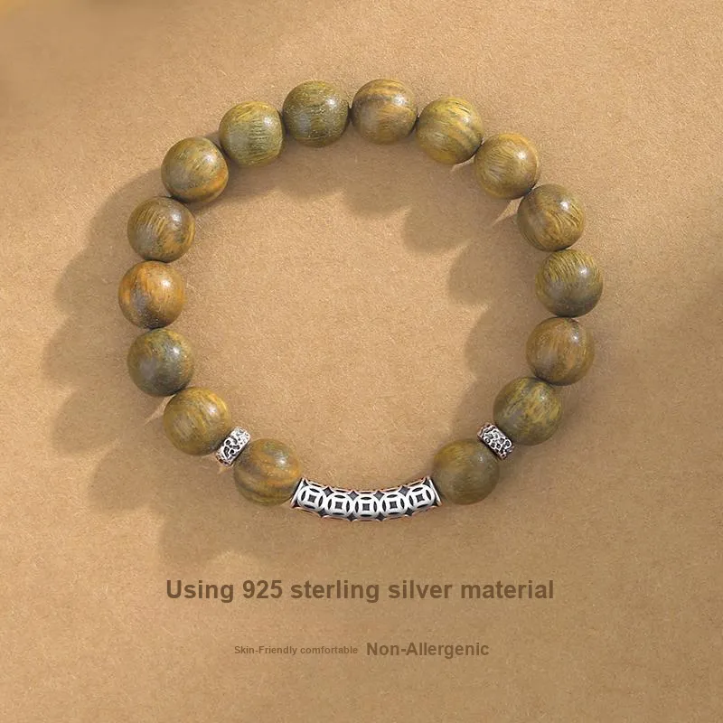 TANDU Green Sandalwood Wood Bracelets Unisex-13