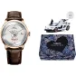 Silver Dial Brown Leather Strap