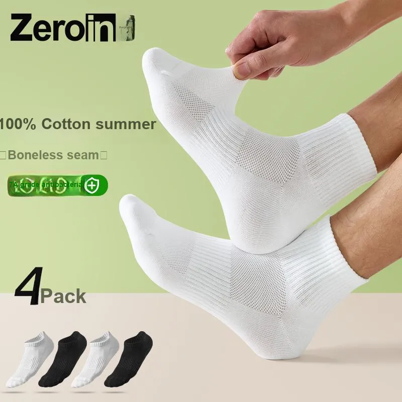 ZEROIN Ankle Socks Unisex 4 Pack-2
