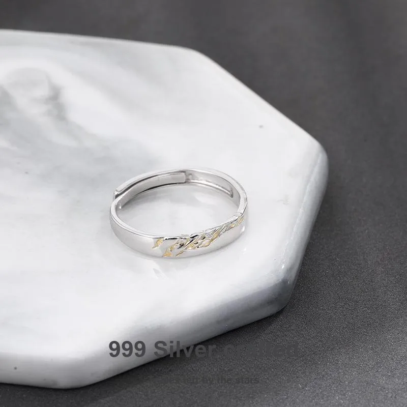 FOREVER MELODY 999 Fine Silver Rings Men's-3