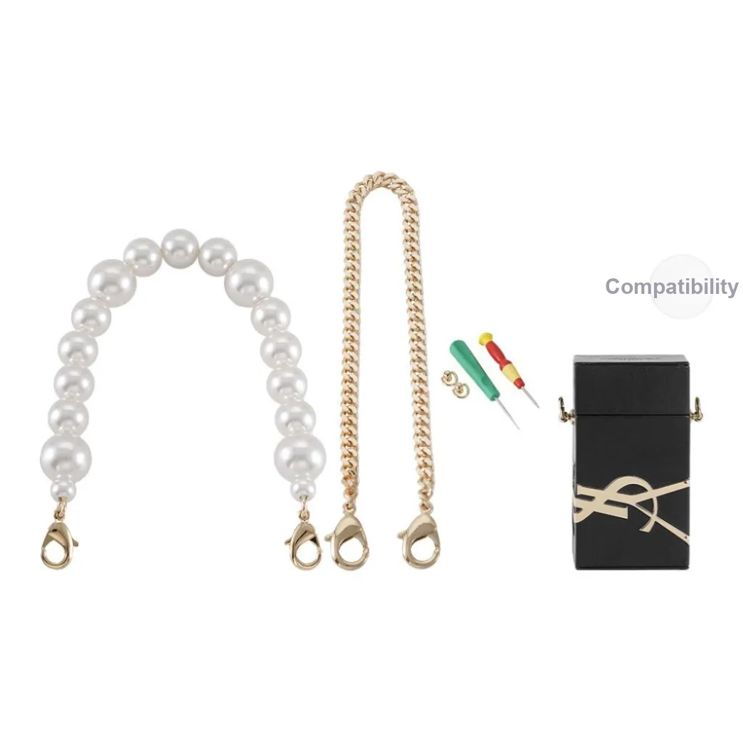 Lan Bao Fan Alloy Metal Shoulder Strap Chain With Accessories Women's Gold-Tone