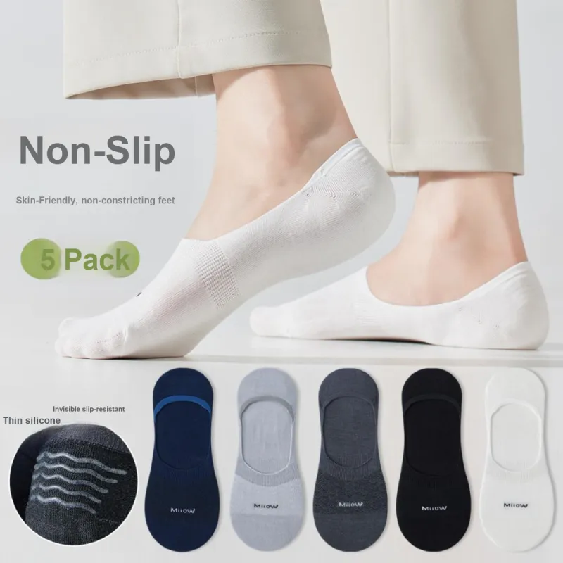 MIIOW No Show Socks Men's 5 Pack-1