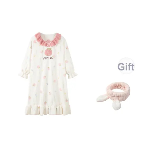 ЮЙЧЖАОЛИНЬ Ночная сорочка Осенний и Зимний Женская