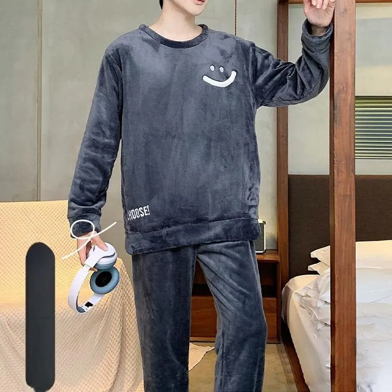 Xiang Ning Pai Pajama Set Men's Premium Gray-4