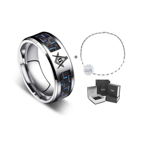 OWO Кольца из титанового стального сплава мужские серебряные