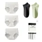 7A Antibacterial 100% cotton[Small Diamond+Leaf+Chain]+[100% cotton Ankle Socks X2 Pack]Gift Box Set