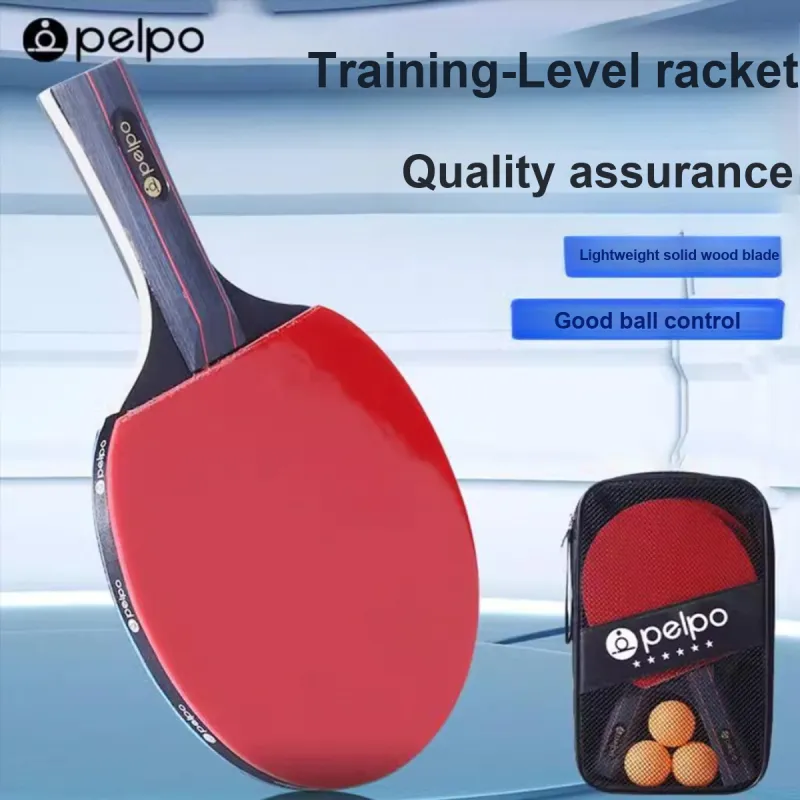Ping Pong Paddles Unisex Rubber Sponge Poplar Red Multi Specification-27